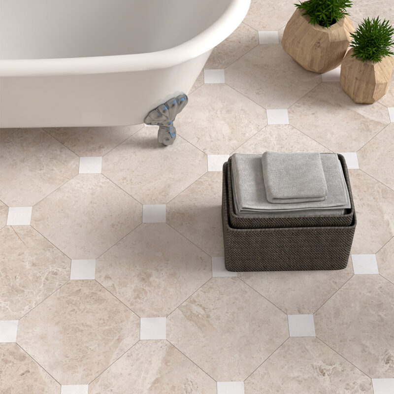 octagon and dot floor tile 2026 Delafield WI